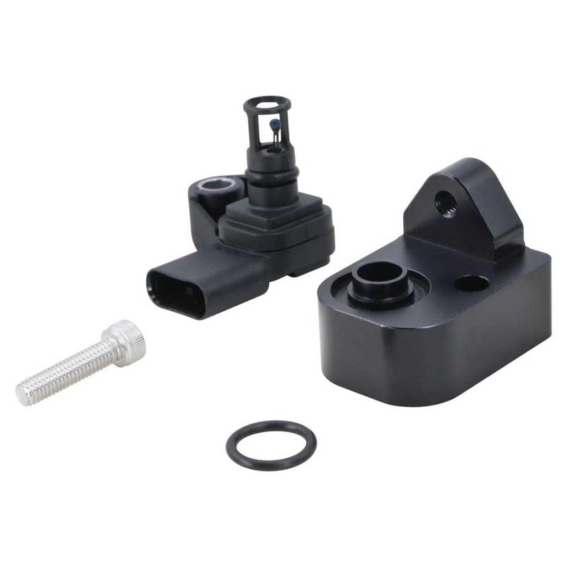 Xiaoyudou Intake Air Temperature Sensor with MAP Sensor Spacer (Black) Fit for 2017-2025 Chevy Silverado 2500HD 3500HD, GMC Sierra 2500HD 3500HD 6.6L Duramax Diesel Replaces 12681993 12707766 - Image 1